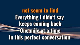 Mark Wills The Perfect Conversation (karaoke) (by request)