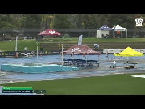 Girls U12 200m Timed Final 1: 2021 Commonwealth Bank State Track and Field Championships // LAVicTV