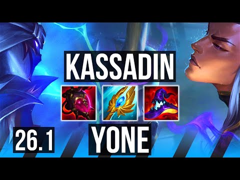 KASSADIN vs YONE (MID) | 6k gold comeback | EUW Master | 26.1