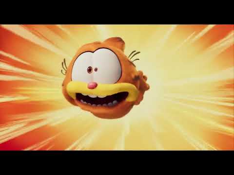 Trailer still with Garfield, Vic, and Odie sprinting through a set piece — a perfect match for Debney’s caper pulses and needle-drops