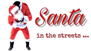 Santa Claus BEST prank - Head drop illusion in public!