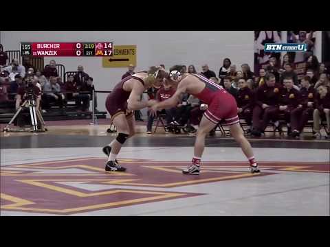 165lbs Nick Wanzek Minnesota dec Cody Burcher Ohio State