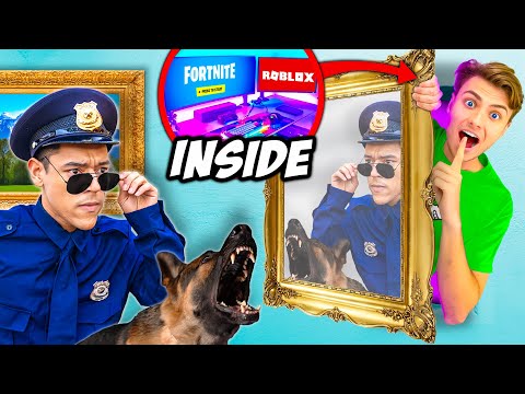 I Built a SECRET Gaming Room to Hide From Police!!