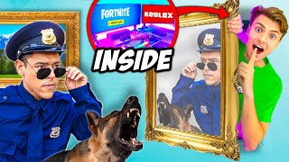 I Built a SECRET Gaming Room to Hide From Police!!