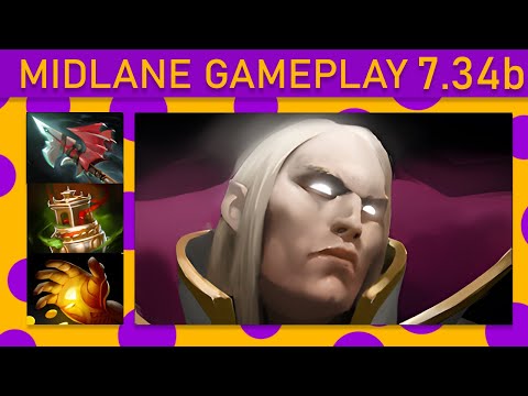 ✨87% Kill participation! Invoker Mid Gameplay - Dota 2 Top MMR