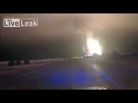 Dashcam Captures Natural Gas Explosion