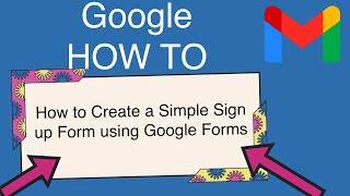 Quick and simple sign up form using Google Forms