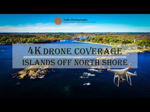4K Drone Coverage | Small Islands off North Shore Coast