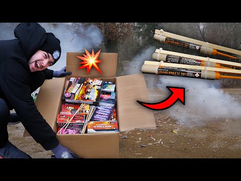 Silvester MORGENS eskaliert 💥 XXL-BÖLLERKISTE im Park