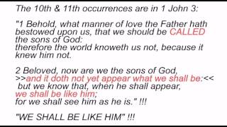 "sons of God" - Defined by the Bible! - EVERY VERSE IN THE BIBLE this phrase appears!