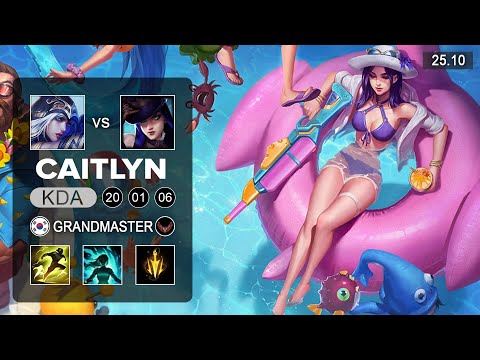 Caitlyn vs Ashe ADC - KR Grandmaster - Patch 25.10 Season 15