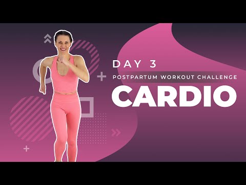 Day 3 // Postpartum Workout Challenge // Postpartum Cardio Workout