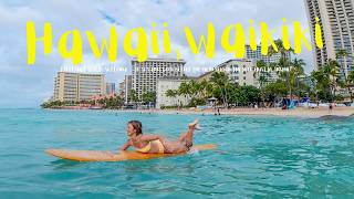 人生初ハワイ🌺ロングの聖地ワイキキの波はやっぱり凄かった。