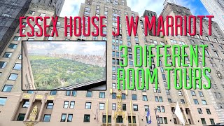 JW MARRIOTT ESSEX HOUSE, Central Park, NewYork City*3 Different Room Tours, Exec