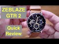 ZEBLAZE smartwatch GTR 2, 1.28", IP68, heart rate, ηχείο & mic, μαύρο