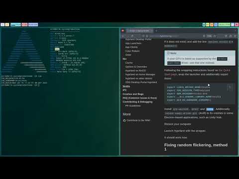 ArcoLinux : 3268 Hyprland WITH Nvidia drivers 2/2