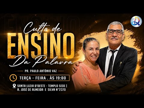 CULTO DE ENSINO ASSEMBLEIA DE DEUS SANTA LUZIA DO OESTE RO 02-06-26