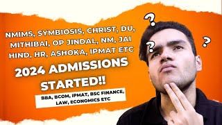 NMIMS, Christ, Symbiosis, du, jindal, xaviers, mumbai university 2024 Admission dates | Nmims Mumbai