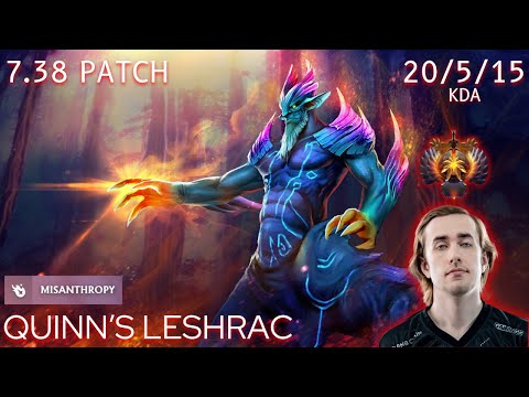 🐉 Dota 2 7.38 Quinn Leshrac - ARTISTRY in ACTION! Full Ranked Match Pro Gameplay