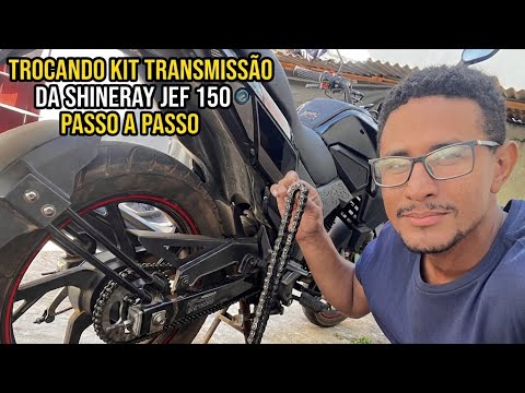 Kit transmissão da shineray Jef 150 passo a passo 