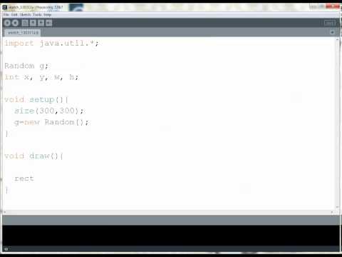Setup Draw Functions In Processing