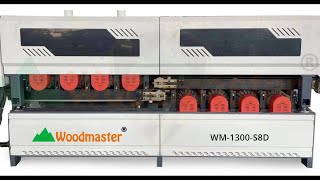 Máy Chà Nhám Chổi Thùng 2 Mặt 4 truc Woodmaster