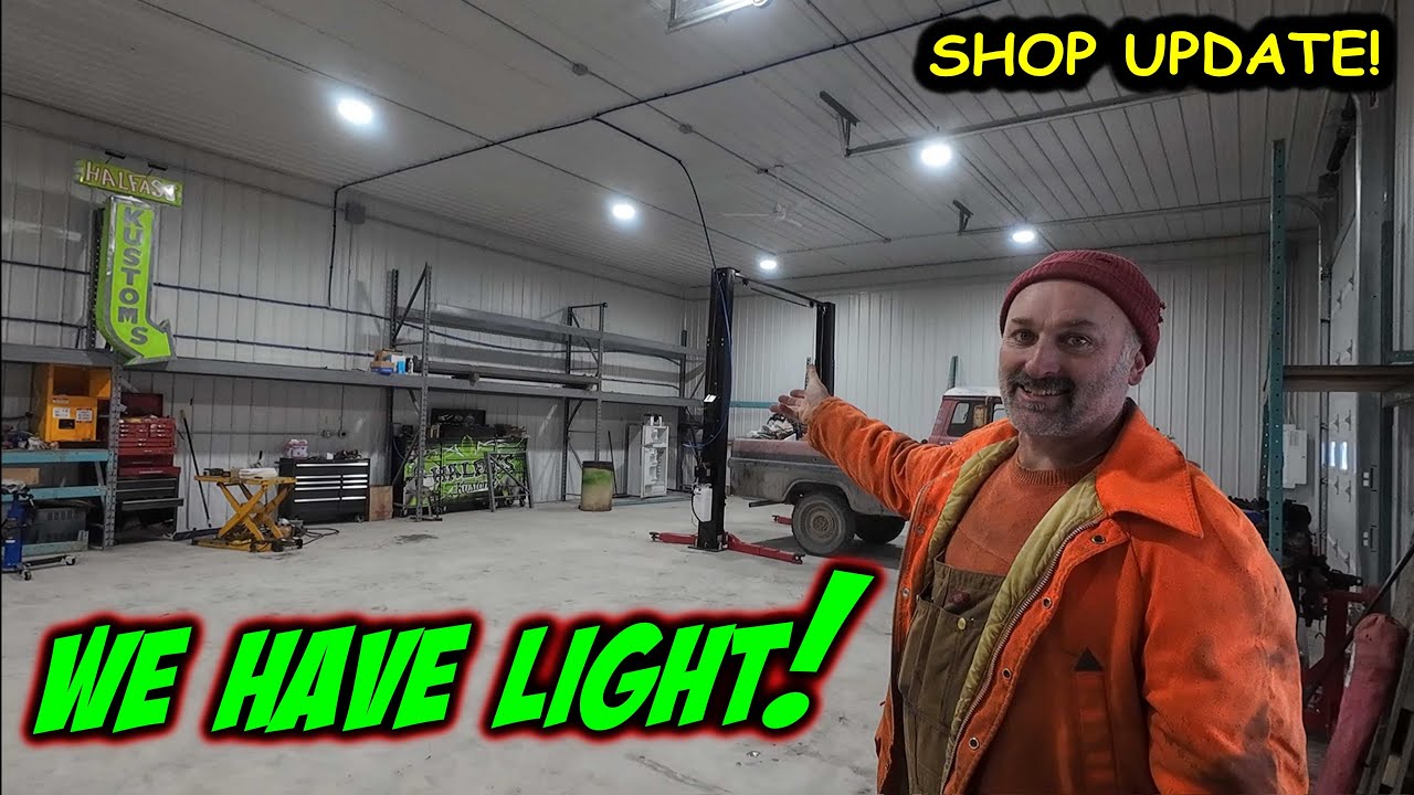 New shop update! We get doors, electrical and Demilare High Bay lights!