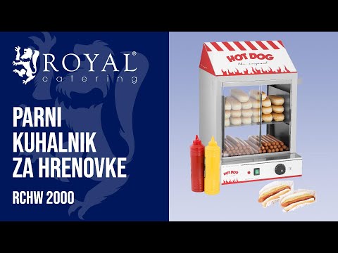 videoposnetek - Parni kuhalnik za hrenovke - 2000 W