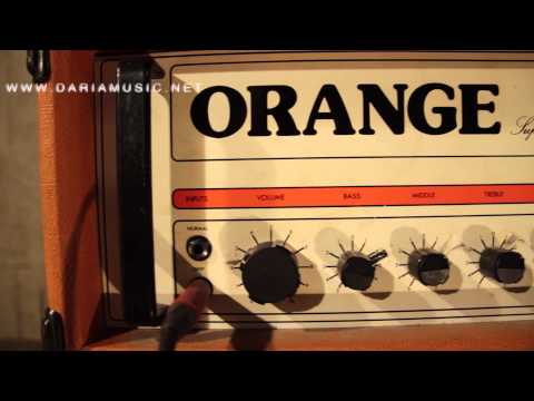 Orange Super Bass 100 Head Very rare image 5