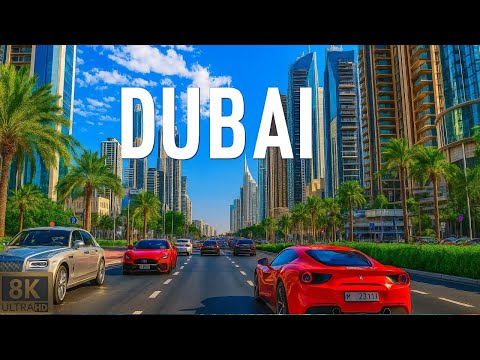 Flying Over Dubai in 8K Ultra HD HDR | Relaxing Music + Scenic Aerial Views of UAE