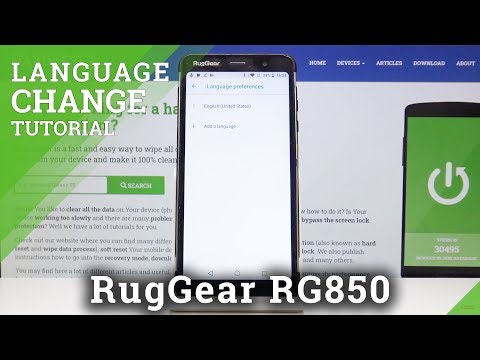 How to Change Language in RugGear RG850 – Language Settings