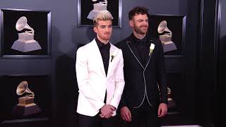 The Chainsmokers on the Red Carpet | Fashion Cam | Red Carpet | 60th GRAMMYs