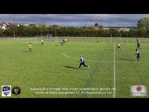 DIMANCHE 4 OCTOBRE 2020 COUPE PARIS BEYNES FC - FC FRANCONVILLE 2A1 RESUME