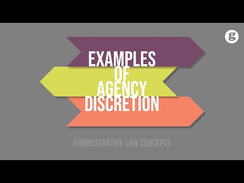 Examples of Agency Discretion