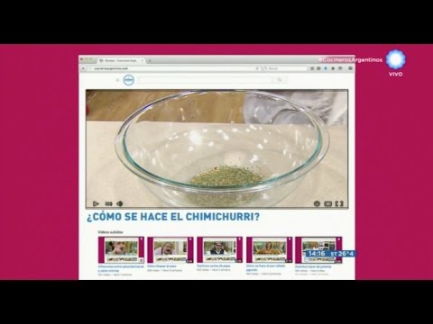 Cómo se hace un buen chimichurri