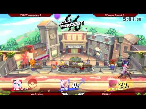 Wifi Wednesdays 3 - Winners Round 2 - WoD | Azzy (Robin) vs. Heropon (Little Mac) - SSB4