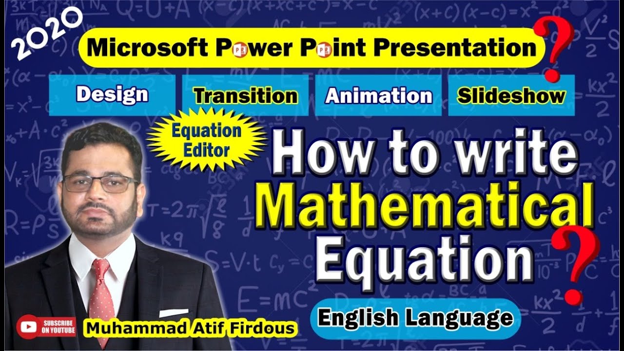 Power Point Presentation | Animations | Design | Mathematical Equations | Drawing Tools