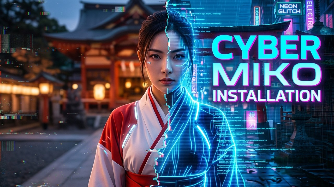 【Kodoku Install】サイバー巫女「玲音」-古の記憶と0と1の狭間で - Cyber Miko "Reon" - Betwixt Ancient Memories and Glitches