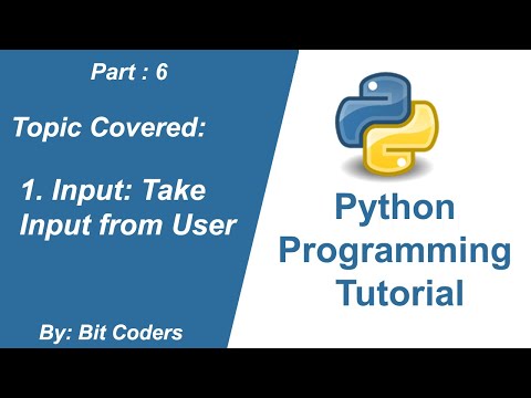 6 Python Tutorial For Beginners Input From User Explained Bit Coders
