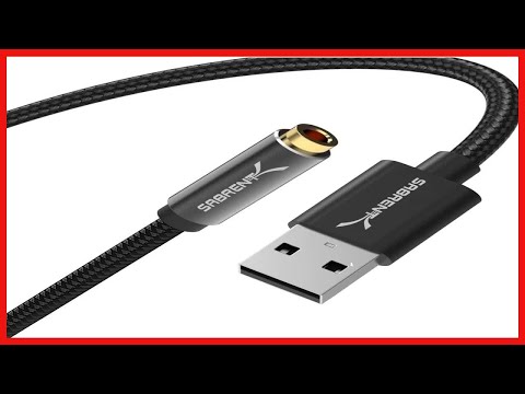 SABRENT USB Type-A to 3.5mm Dual Function Audio Jack Active Adapter 20" Cable (CB-UA35)