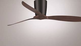 1_Watch A Video About the 56 Casa Vieja Tre Black and Walnut Indoor Outdoor Hugger Ceiling Fan
