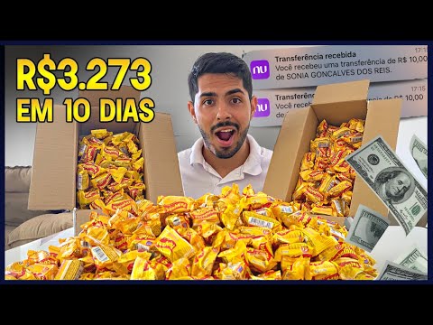 FAZENDO 10 MIL REAIS DE LUCRO VENDENDO DOCES NA RUA - DIA 10 (esse produto é campeão de vendas)