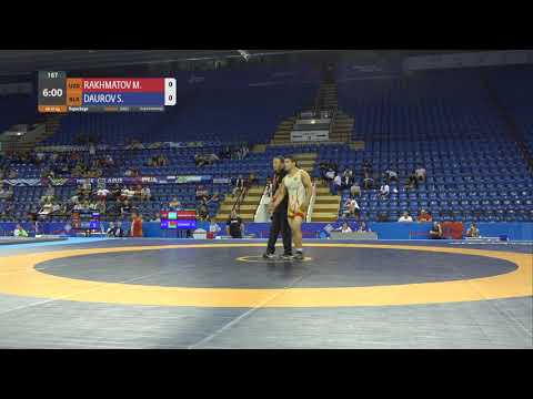 Repechage GR - 67 kg: M. RAKHMATOV (UZB) v. S. DAUROV (BLR)