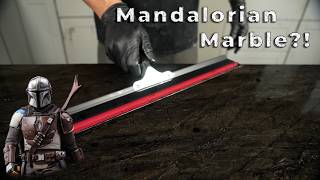 $10K Black Granite for 10X Less | Mandalorian Marble Design