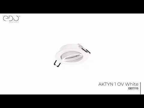 Recessed luminaire EDO777119 - AKTYN 1 OV White (Product video)