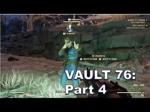 Fallout 76 - Part 4 First Camp, Hemlock Holes and Clancy Manor [PS4]