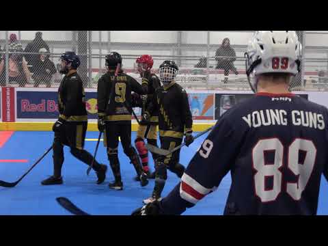 #DekCup #4k LA JUNGLE VS YOUNG GUNS Hockey Dek Hockey St-Eustache Ball Hockey Balle Cup #AvantMatch