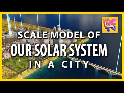 我們的太陽系。城市中的比例模型｜腦糖果電視 (Our Solar System: Scale Model in a City | Brain Candy TV)