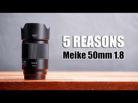 Meike 50mm F1.8 Full Frame AF STM Lens Standard Aperture Auto Focus Fixed Prime Portrait Lenses for Sony E Mount Mirrorless Cameras A9 A7III A7II A7 A7R3 A7R4 A6500 A6300 video review thumbnail