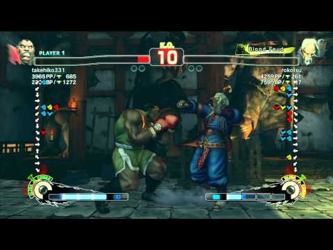 SSF4 AE: Akimo (Boxer) vs rokotsu (Gen) - Ranked Match (720p HD)
